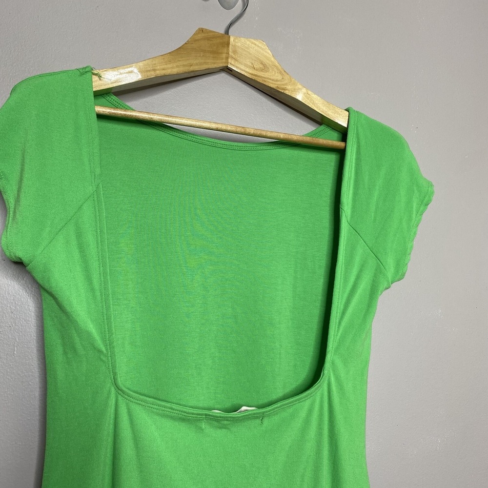 Free People Beach Rosalia Low Back‎ Mini Dress Green Size L - Picture 6 of 13